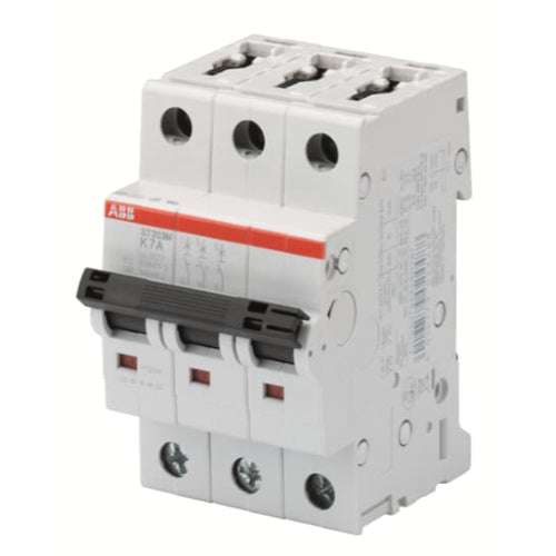 ABB Miniature 10A Circuit Breaker - 3 Pole, ST203M-K10