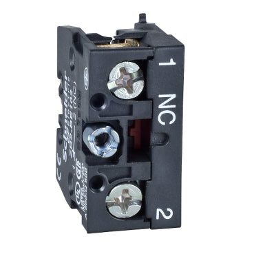 Schneider Electric ZB2BE102 22mm Harmony Push Button, Additional contact blocks for high power switching, 1 NC